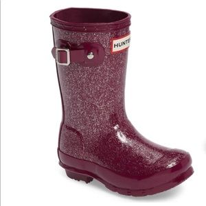 Girls Hunter 'Original Glitter' Rain Boot